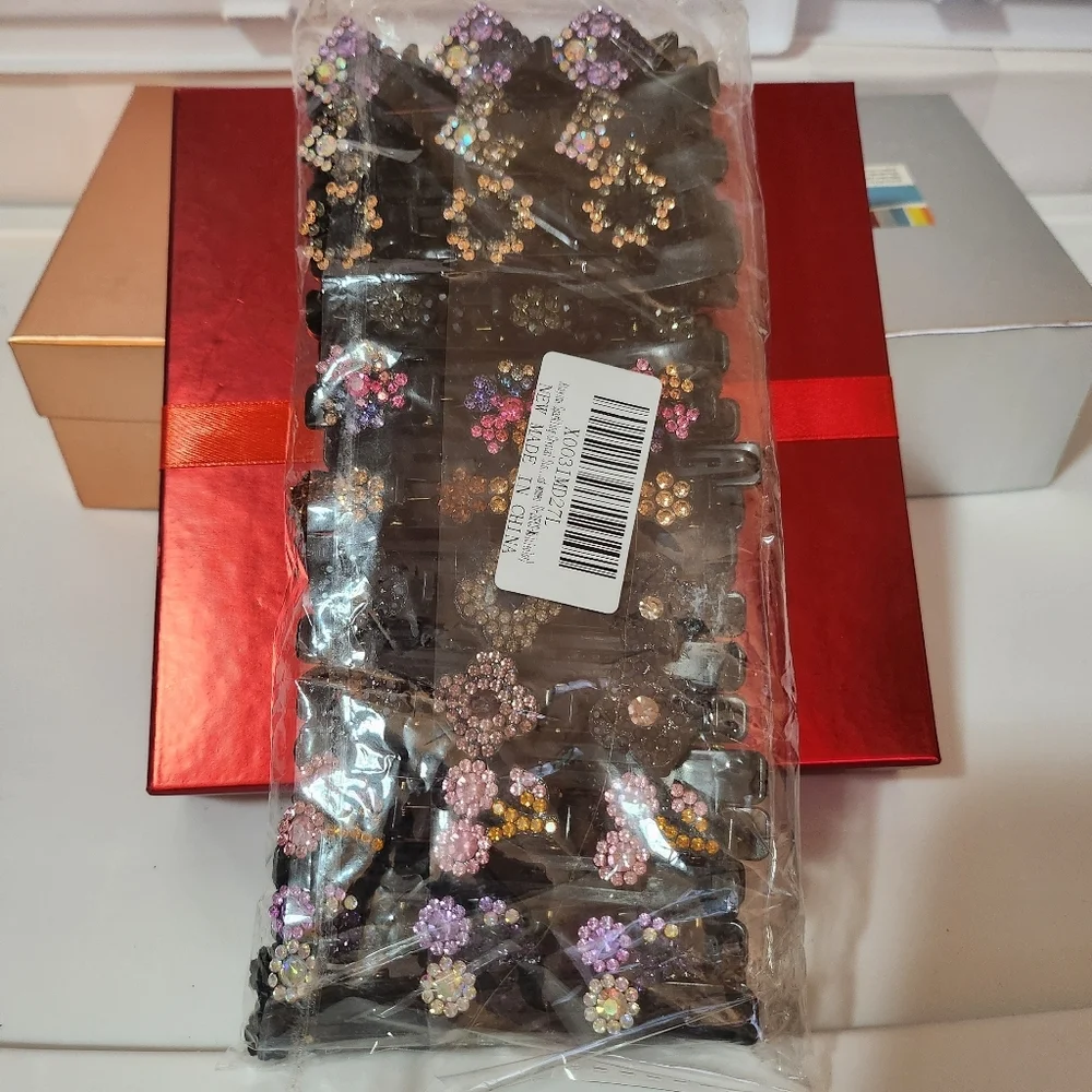 NWT Hair Accessory Hair‎ Clips: 20PCS Sparkling Crystal Stone Braided Barrettes
